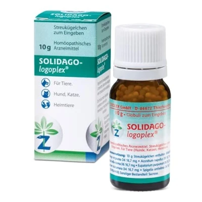 Abbildung von Solidago logoplex Globuli vet. 10 g
