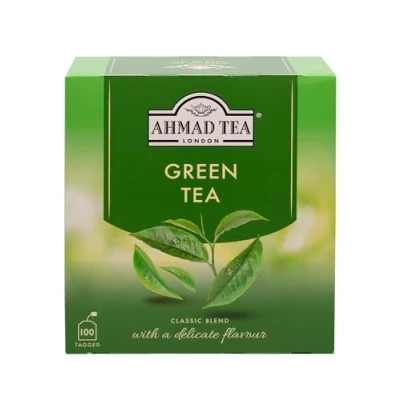 Abbildung von Ahmad Tea Grüner Tee 100 Teebeutel mit Band/Tagged, 200 g