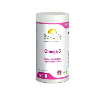 Abbildung von Be Life Omega 3 500 Kapseln Fischöl mit Vitamin E 180 Stück
