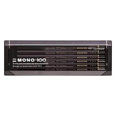 Abbildung von Tombow Mono 100 H Bleistift Härtegrad H, 12 er Set