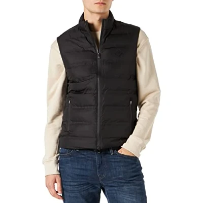 Abbildung von HACKETT LONDON Men&#039;s Lw Gilet Jacket, Black, XXL