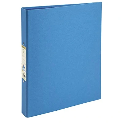 Abbildung von Exacompta 54982E Ringbuch Forever DIN A4 aus Recycling Karton 2 Ringe 40mm breit hellblau ideal für Schule und Büro Ringhefter Ringordner Ringbuchordner