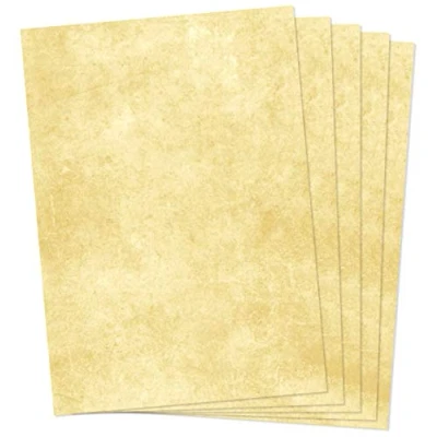 Abbildung von Clever Pool 250 Blatt Briefpapier, Urkundenpapier, Vintage, marmoriert, hochwertige 120g/qm Qualität, beidseitig, Mittelalter Papier, freundliche Farbe