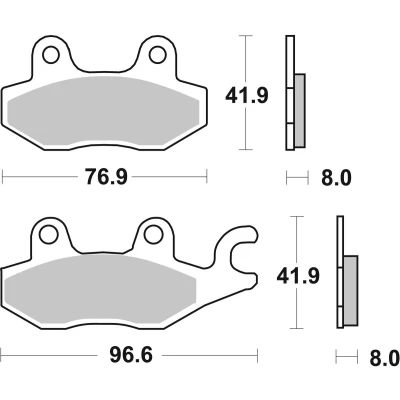 Abbildung von TRW Organic Allround MCB615 Bremsbelagsatz