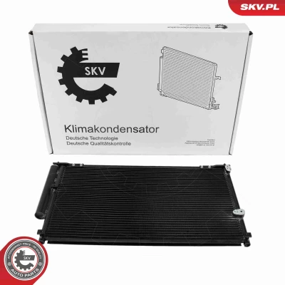 Abbildung von ESEN SKV 86SKV608 Klimakondensator mit Trockner 10,1mm Aluminium 652mm HONDA: Civic VIII Limousine (FD, FA) 1.8 EXS Flex, 2005 2013