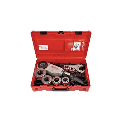 Abbildung von ROTHENBERGER SUPERTRONIC 2000 Set Gewindeschneidmaschine, BSPT R Gewind, 1/2&quot; 2&quot; Arbeitsbereich Durchmesser, 230V 71256 Maschine zum Gewinde schneiden