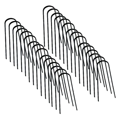 Abbildung von IDMarket 30 Stück Klammern für Mulchvlies 10 cm