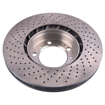 Abbildung von FEBI BILSTEIN 44094 Bremsscheibe Vorderachse rechts 318 28 5 130 gelocht/innenbel. beschichtet PORSCHE: Boxster, Cayman, 911 Cabrio