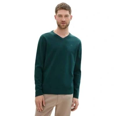 Abbildung von TOM Tailor Strickpullover, Herren, Größe: Small, Dark tree green melange