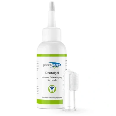 Abbildung von Prontocare Vet Dental Gel 75ml Zahnpflege für Hunde &amp; Katzen I Effektive Hundezahnpasta Maulhygiene Bekämpft Zahnstein Mundgeruch, sorgt optimale Balance