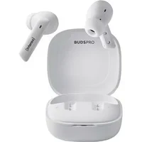 Abbildung von Intenso Buds Pro TWS True Wireless Kopfhörer T512HAE mit Hybrid ANC, ENC, Bluetooth und bis zu 35 Std. Musikwiedergabe, Weiß