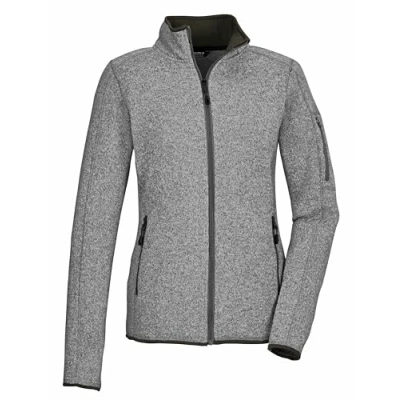 Abbildung von killtec Damen Strickfleecejacke/Fleecejacke mit Stehkragen KOW 111 WMN KNT FLC JCKT, graumelange, 50, 41800 000