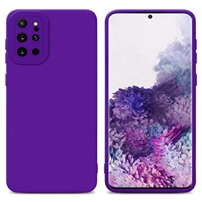 Abbildung von Cadorabo Hülle kompatibel mit Samsung Galaxy S20 Plus Schutzhülle TPU Silikon Case Liquid Design Kameraschutz Slim Kratzfest Weiche Gummi Rundumschutz für in Lila