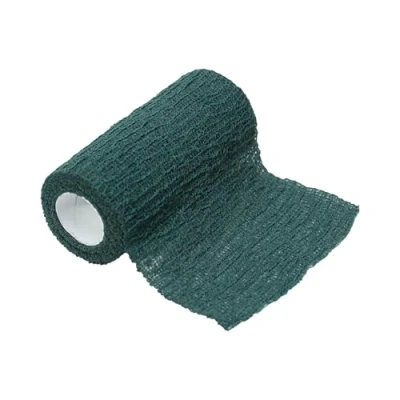 Abbildung von Previs Previcoesiva XL, Farbige Kohäsive Elastische Binde, Grün, Größen 4 m x 6 cm, Packung mit 10 Stücken.