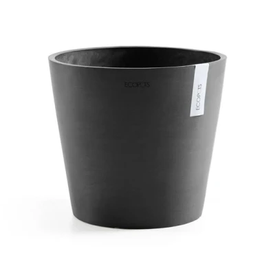 Abbildung von Ecopots Amsterdam 40 cm dunkelgrau Pflanzen /Blumentopf