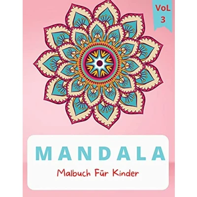 Abbildung von Mandala Malbuch: für Kinder von 4 8 Jahren Malbuch Große Mandalas zum Entspannen färben Kleinkinder ... Zweck Vorschule und Kindergarten