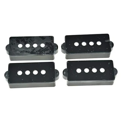 Abbildung von Kaish Pickup Kappen für P Bass Tonabnehmer, 4 Saiten Schwarz