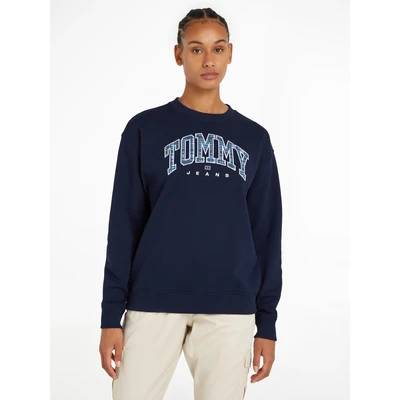 Abbildung von Tommy Hilfiger Solid Unisex Sweatshirt für Kinder, Größe: 164, Dark blue