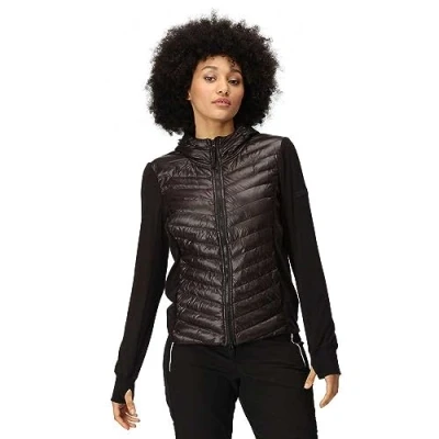 Abbildung von Regatta Damen Padded Hybrid Jacket Coat Gefütterter Mantel, Black, 40