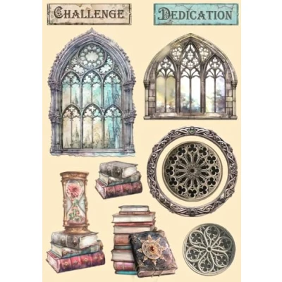 Abbildung von Stamperia Master of Magic A5 Colored Wooden Shape (KLSP179)