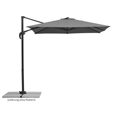 Abbildung von Schneider Ampelschirm Rhodos Junior, ca. 230x230 cm, anthrazit