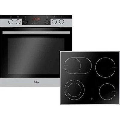 Abbildung von Amica Elektro Herd Set &quot;EHCX 934 600 E&quot;, EHCX E, mit 1 fach Teleskopauszug, Steam Clean, SteamClean