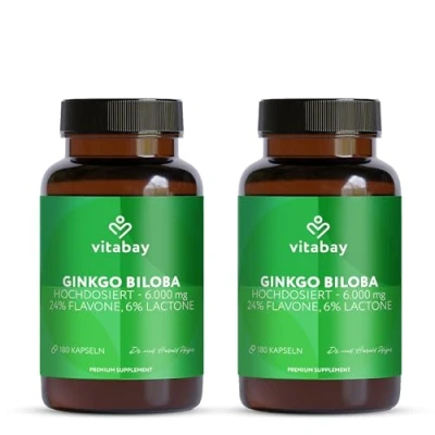 Abbildung von Vitabay Ginkgo Biloba 6000 mg 360 St