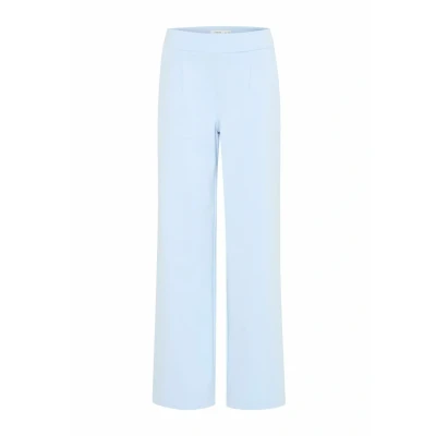Abbildung von b.young Rizetta WIDE Stoffhose, Damen, Größe: Large, Cashmere blue