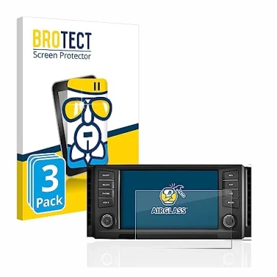 Abbildung von BROTECT Schutzglas für Seat Leon 5F 2018 Media System Plus 2016 8&quot; (3 Stück) Schutzfolie Panzer Folie Glas [Extrem Kratzfest 9H
