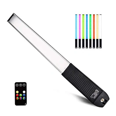 Abbildung von LUXCEO Q508A RGB LED Videoleuchte 36 Farben,1000Lumen,Handheld Fotografie Licht CRI 95+,Dimmbar Lichtstab 3000K 6000K,12 Beleuchtungsmodi für Studio Foto Videografie
