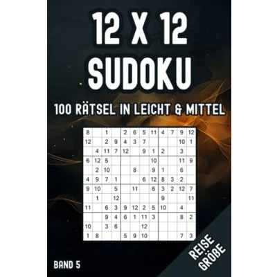 Abbildung von 12x12 Sudoku Taschenbuch: Kompakte Rätsel in Leicht &amp; Mittel für Anfänger