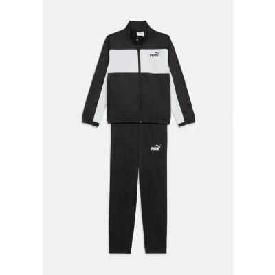 Abbildung von Puma Poly Colourblock Jogginganzug Teenager Für Herren Damen Kinder Mit Color Blocking Black Größe: 9 10Y