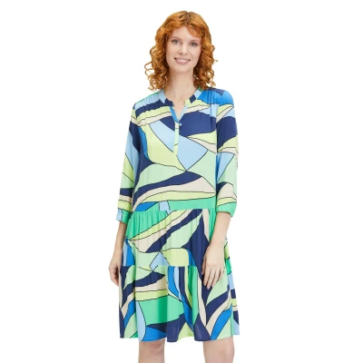 Abbildung von Betty Barclay À Manches 3/4 Freizeitkleid, Damen, Größe: 36, Bleu vert