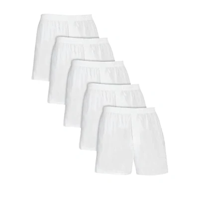 Abbildung von Fruit of the Loom Herren ondergoed geweven boxershort multipack Unterw sche, Weiß (5 Stück), L EU