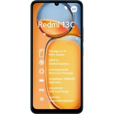 Abbildung von Xiaomi Redmi 13C 8GB/256GB Blau mit Vodafone Vertrag unbegrenzt telefonieren + 35000 MB 5G/LTE