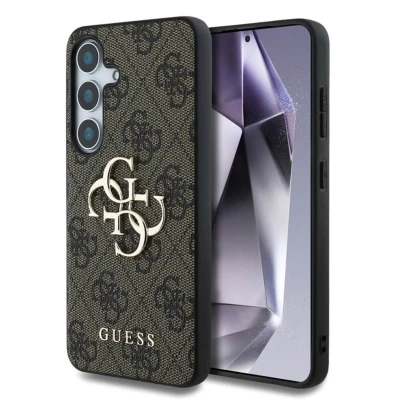 Abbildung von Samsung Galaxy S25 Hülle Kunststoff Guess Hard Case/Backcover Handyhülle Braun