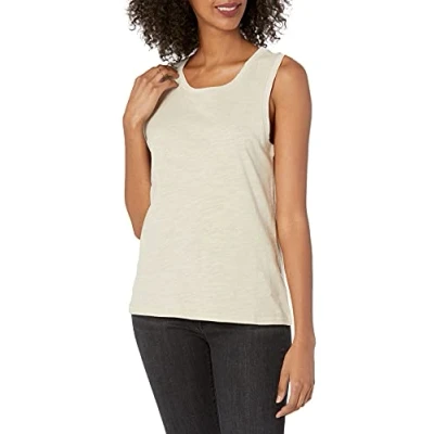 Abbildung von The Drop Damen Nicole Tanktop, sportlich, Rundhalsausschnitt, Sand, XL