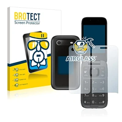Abbildung von BROTECT Schutzglas für Nokia 2660 Flip (Display+Rückseite) Schutzfolie Panzer Folie Glas [Extrem Kratzfest 9H, Anti Fingerprint, Ultra Transparent]