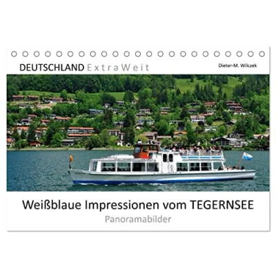 Abbildung von Weißblaue Impressionen vom Tegernsee (Tischkalender 2025 DIN A5 quer), CALVENDO Monatskalender