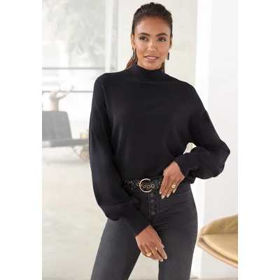 Abbildung von Lascana Cuddle Strickpullover, Damen, Größe: 32/34, Schwarz