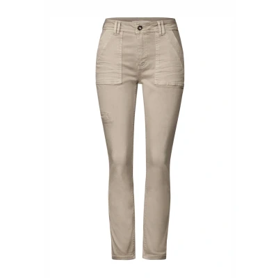Abbildung von Street One Cargolook Jeans Slim Fit, Damen, Größe: 28x28, Beige