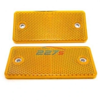 Abbildung von 227s Rechteckige Reflektoren Schraubbefestigung Orange 94 x 44 mm 2 Stück