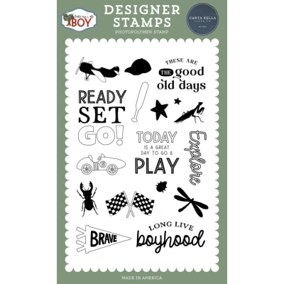 Abbildung von Carta Bella That&#039;s My Boy Designer Stamps Boyhood (CBB419043)