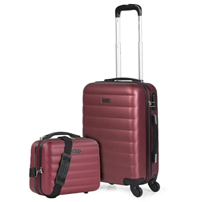Abbildung von ITACA Gepäck Sets, Reisekoffer, Reisekoffer Set, Kofferset, Hartschalenkoffer, Trolley Luggage Große Auswahl an Koffer &amp; Trolleys für jede Reise! 71250B, Granat