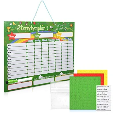 Abbildung von Navaris Magnettafel Magnetische Belohnungstafel inkl. Sternchen und Stift 40x32cm, (1 tlg)