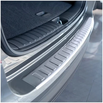 Abbildung von tuning art BL959 Ladekantenschutz mit Abkantung passend für Hyundai Tucson 2 2018 2020, Farbe:Silber