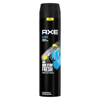 Abbildung von Axe Bodyspray Alaska Deo ohne Aluminium sorgt 48 Stunden lang für effektiven Schutz vor Körpergeruch 250 ML