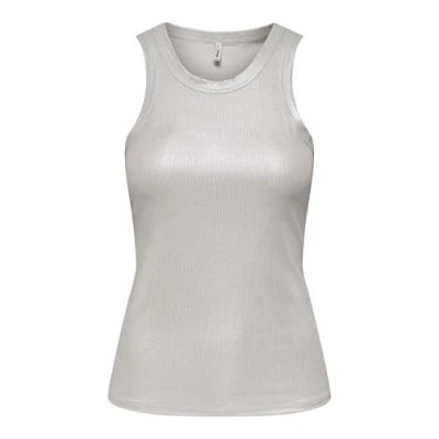 Abbildung von ONLY Onlsol LIFE Glitter Top, Damen, Größe: XL, Cloud dancer