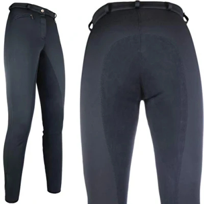 Abbildung von HKM Erwachsene Wintersoftshell Reithose Winner 9100 Hose, schwarz, 44