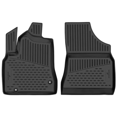 Abbildung von WALSER XTR Gummi Fussmatten Auto kompatibel mit Citroen Berlingo/Berlingo Multispace (B9) 04/2008 2018, 100% passgenaue Fußmatten, robuste Universal Fußmatte Auto,